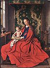Jan van Eyck Madonna with the Child Reading painting